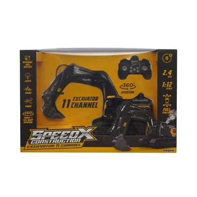 Gambar Top Gear Speedx Construction Excavator 11 Channel Remote Control 1:12 - Hitam