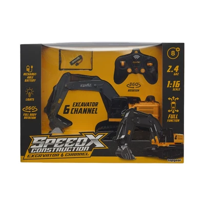 Gambar Top Gear Speedx Construction Excavator 6 Channel Remote Control 1:16 - Mix