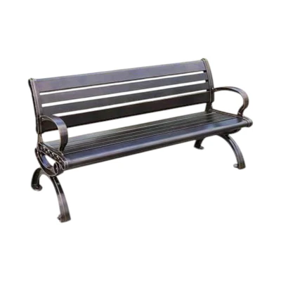 Gambar Soleil Patiola Kursi Taman Aluminium Cast - Hitam