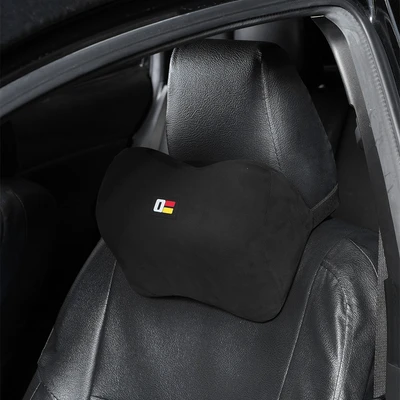 Gambar Otto Klasse Set 2 Pcs Bantal Leher Kursi Mobil Suede 1 - Hitam