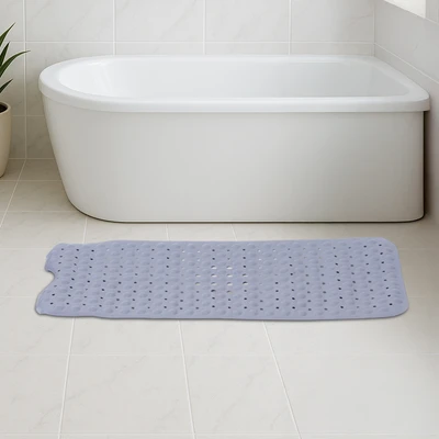 Gambar Forhom Keset Kamar Mandi PVC Dengan Suction 40x100 cm - Abu-abu