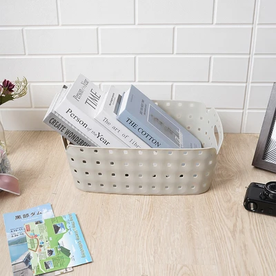 Gambar Stora Quartz Keranjang Penyimpanan Large 37x25x13 cm - Abu-Abu