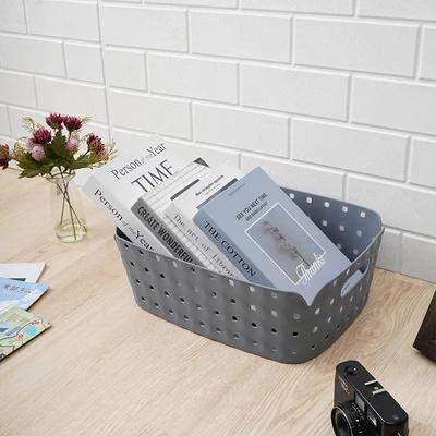 Gambar Stora Quartz Keranjang Penyimpanan Large 37x25x13 cm - Biru