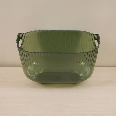 Gambar Stora Luxe Keranjang Penyimpanan Medium 25x17x12.5 cm - Hijau Transparan