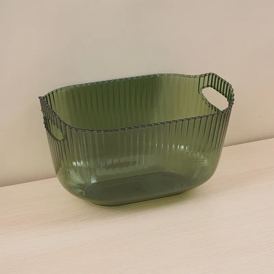 Gambar Stora Luxe Keranjang Penyimpanan Medium 25x17x12.5 cm - Hijau Transparan