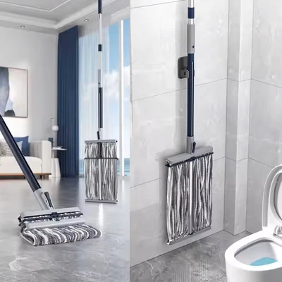 Gambar Proclean Alat Pel Dengan Gagang Peras Otomatis Microfiber - Abu-Abu