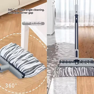 Gambar Proclean Alat Pel Dengan Gagang Peras Otomatis Microfiber - Abu-Abu