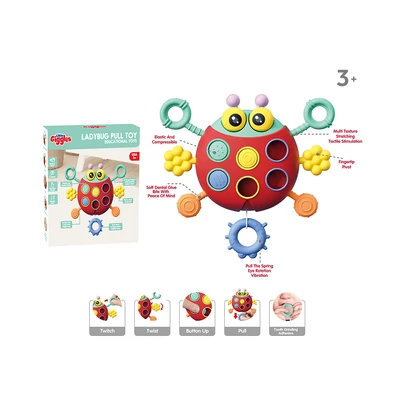 Gambar Little Giggles Ladybug Pull Toy - Merah
