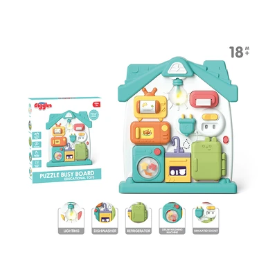 Gambar Little Giggles Playset Puzzle Busy Board Dengan Musik Random