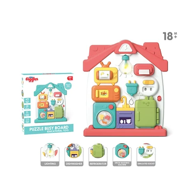Gambar Little Giggles Playset Puzzle Busy Board Dengan Musik Random