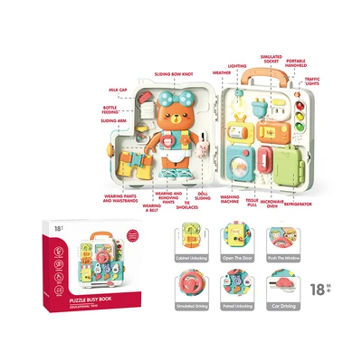 Gambar Little Giggles Playset Puzzle Busy Book Dengan Musik - Mix