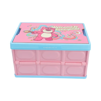 Gambar Paso 43x29x23 Cm Kotak Penyimpanan Lipat Lotso - Pink