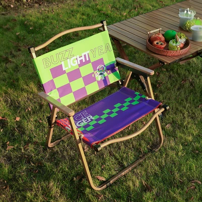 Gambar Paso Kursi Kermit Lipat Anak Buzz - Ungu/hijau