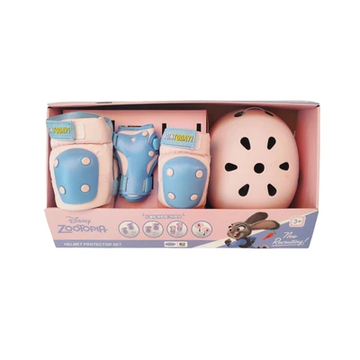 Gambar Paso Set Deker Pelindung & Helm Anak Disney Zootopia - Pink/biru