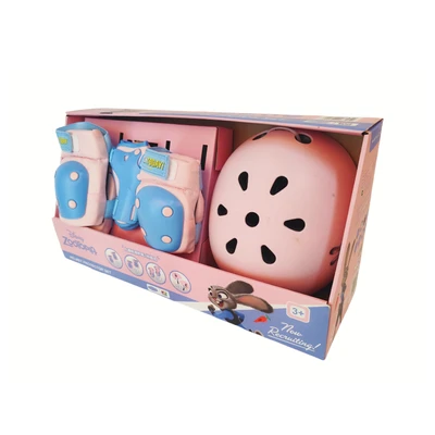Gambar Paso Set Deker Pelindung & Helm Anak Disney Zootopia - Pink/biru