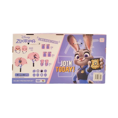 Gambar Paso Set Deker Pelindung & Helm Anak Disney Zootopia - Pink/biru