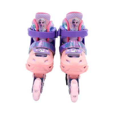 Gambar Paso Ukuran 34-38 Sepatu Roda Inline Skate Frozen - Pink/ungu