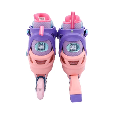 Gambar Paso Ukuran 34-38 Sepatu Roda Inline Skate Frozen - Pink/ungu