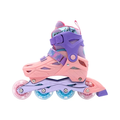 Gambar Paso Ukuran 34-38 Sepatu Roda Inline Skate Frozen - Pink/ungu