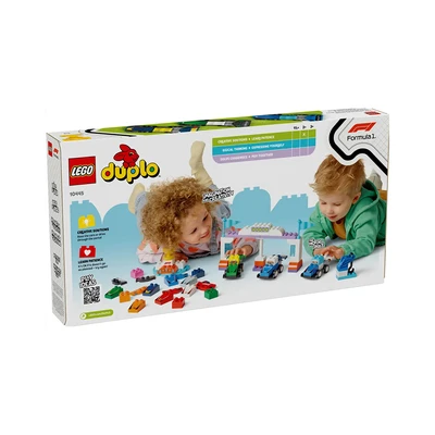 Gambar LEGO Duplo F1 Team Race Cars & Drivers Set 70 Pcs 10445 - Mix