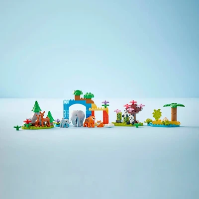 Gambar LEGO Duplo 3 In 1 Wild Animal Families Set 92 Pcs 10446 - Mix