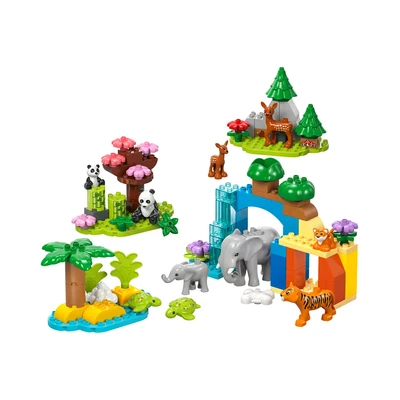 Gambar LEGO Duplo 3 In 1 Wild Animal Families Set 92 Pcs 10446 - Mix
