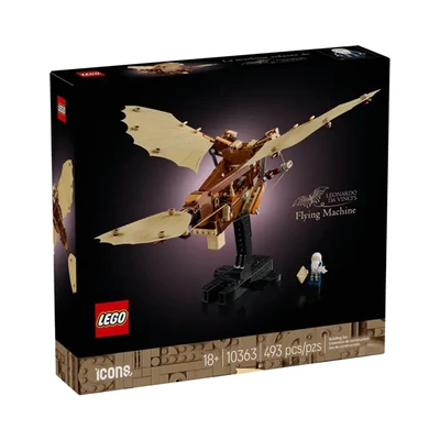 Gambar LEGO Icons Leonardo Da Vincis Flying Machine Set 493 Pcs 10363 - Cokelat