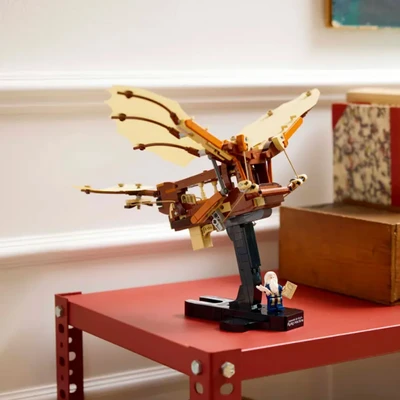 Gambar LEGO Icons Leonardo Da Vincis Flying Machine Set 493 Pcs 10363 - Cokelat