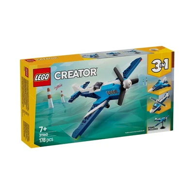 Gambar LEGO Creator 3 In 1 Aircraft Race Plane Set 178 Pcs 31160 - Biru