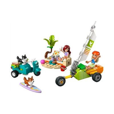 Gambar LEGO Friends Surfing Dogs & Scooter Adventure Set 113 Pcs 42641 - Mix