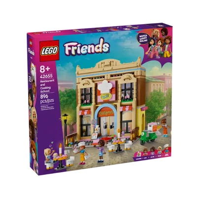 Gambar LEGO Friends Restaurant & Cooking School Set 896 Pcs 42655 - Mix