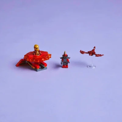 Gambar LEGO Ninjago Kais Dragon Spinjitzu Spinner Set 54 Pcs 71823 - Merah