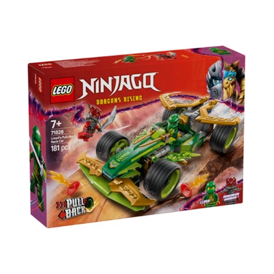 Gambar LEGO Ninjago Lloyds Pullback Race Car Set 181 Pcs 71828 - Hijau