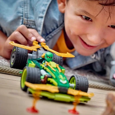 Gambar LEGO Ninjago Lloyds Pullback Race Car Set 181 Pcs 71828 - Hijau