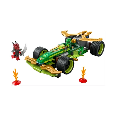 Gambar LEGO Ninjago Lloyds Pullback Race Car Set 181 Pcs 71828 - Hijau