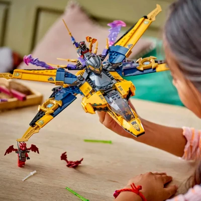 Gambar LEGO Ninjago Ras And Arin's Super Storm Jet Set 510 Pcs 71833 - Mix