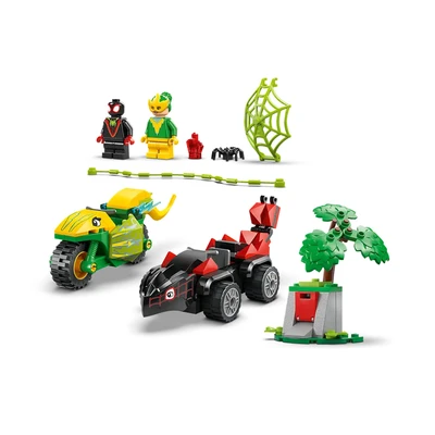 Gambar LEGO Marvel Spin & Electro Dinosaur Vehicle Chase Set 124 Pcs 11198 - Mix