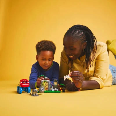 Gambar LEGO Team Spidey Dino Crawler Rescue Set 136 Pcs 11199 - Mix