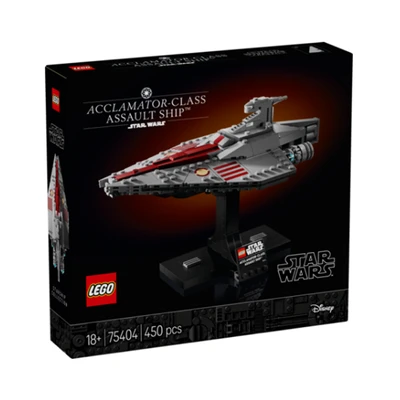 Gambar LEGO Star Wars Acclamator Class Assault Ship Set 450 Pcs 75404 - Abu-abu