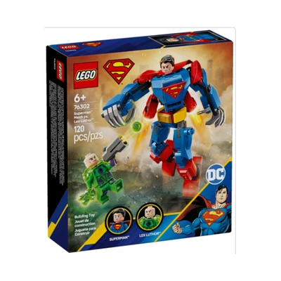 Gambar LEGO Superman Mech Vs Lex Luthor Set 120 Pcs 76302 - Biru/merah