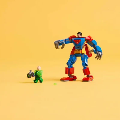Gambar LEGO Superman Mech Vs Lex Luthor Set 120 Pcs 76302 - Biru/merah