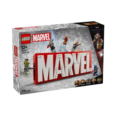 Gambar LEGO Marvel Logo & Minifigures Set 931 Pcs 76313 - Merah