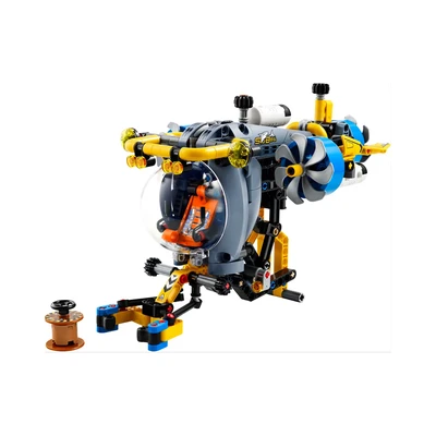 Gambar LEGO Technic Deep Sea Research Submarine Set 413 Pcs 42201 - Biru
