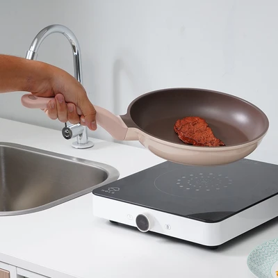 Gambar Cooking Color Cara Wajan Penggorengan Aluminium 24 cm - Pink
