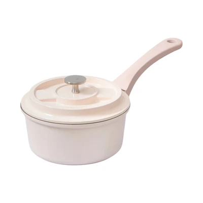 Gambar Cooking Color Cara Panci Saucepan Non-Stick Coating 18 cm - Pink