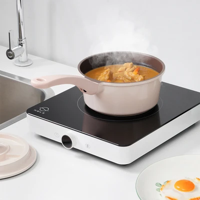 Gambar Cooking Color Cara Panci Saucepan Non-Stick Coating 18 cm - Pink