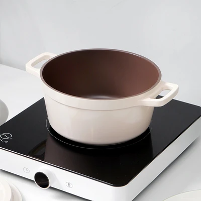 Gambar Cooking Color Cara Panci Casserole Non-Stick Coating 20 cm - Pink