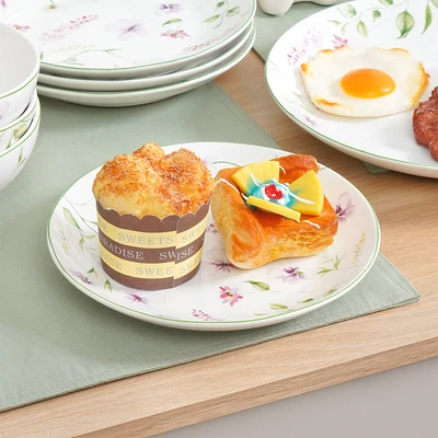 Gambar Appetite Perlengkapan Makan Lilac Fleurs Set 16 pcs - Putih