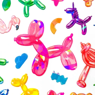 Gambar Kiddy Fun Stiker Ballon Friends - Mix