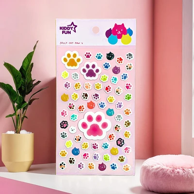 Gambar Kiddy Fun Funny Stiker Jelly Cat Paw S2 - Mix